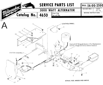Part Location Diagram of 06-75-0100 Milwaukee 1/4-20x3/4 Hex.