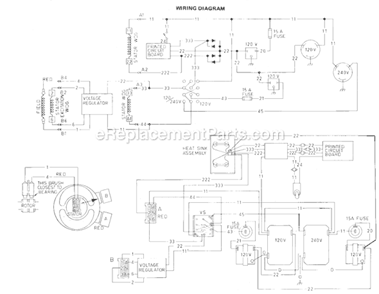 Page G Diagram and Parts List for 4650  Milwaukee Generator