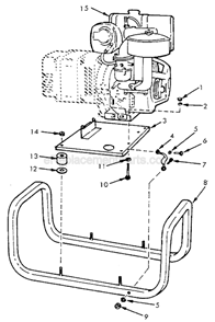 Page B Diagram and Parts List for 4713 SER H-773270957 Milwaukee Generator