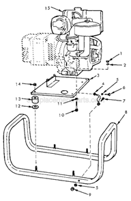Page B Diagram and Parts List for 4779 SER E-783347133 Milwaukee Generator