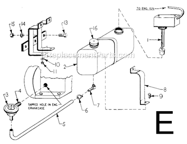 Page E Diagram and Parts List for 4790 SER 439-1001 Milwaukee Generator