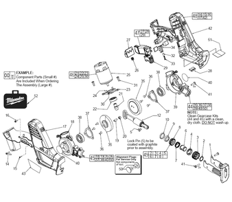 Fig-0 Diagram and Parts List for 2625-20  Milwaukee Saw