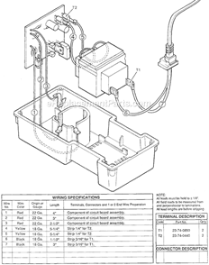Page B Diagram and Parts List for 48-59-0210 SER ECIJ09A Milwaukee Charger