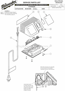 Page A Diagram and Parts List for 48-59-0255 SER A28C Milwaukee Charger