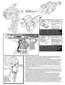 Fig-1 Diagram and Parts List for 2404-22 E28C Milwaukee Cordless Drill