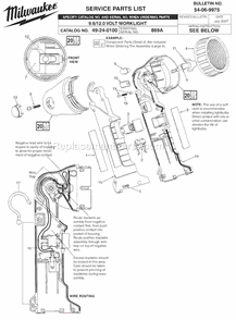 Part Location Diagram of 49-81-0020 Milwaukee Light Bulb 2pk