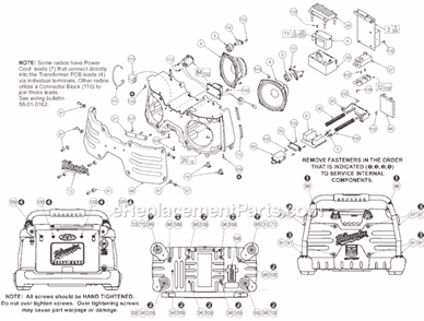 Page B Diagram and Parts List for 49-24-0200 SER 414C Milwaukee Radio
