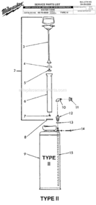 Part Location Diagram of 34-40-0950 Milwaukee O Ring