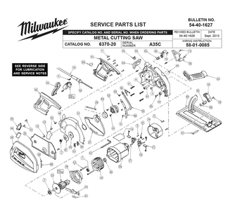 Part Location Diagram of 42-96-0025 Milwaukee Bearing Cup