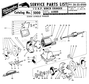 Part Location Diagram of 22-40-0010 Milwaukee Capacitor Mounting Clip