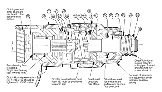 Fig-1 Diagram and Parts List for 6580-20 098D Milwaukee Electric Drill