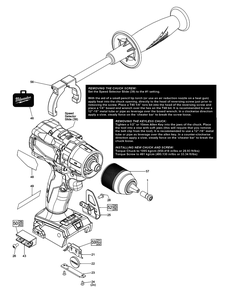 Fig-0 Diagram and Parts List for 2806-20 J79A Milwaukee Hammer Drill