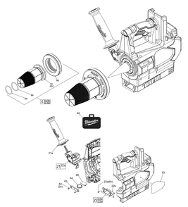 Part Location Diagram of 34-40-0002 Milwaukee O-ring For 2.5 Head