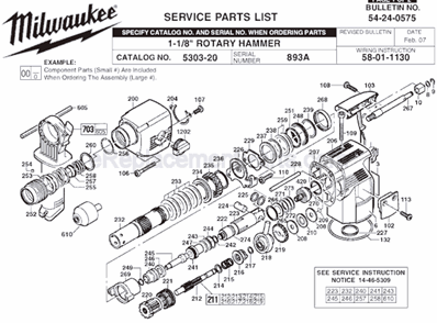 Part Location Diagram of 45-88-1285 Milwaukee Washer