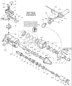 Part Location Diagram of 06-65-0831 Milwaukee Groove Pin, Service Kit