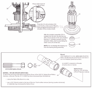 Page C Diagram and Parts List for 5327-21 SER A24B Milwaukee Demolition Hammer