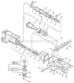 Part Location Diagram of 14-14-0152 Milwaukee Shift Disk Assy.