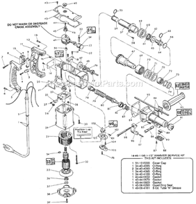 Page A Diagram and Parts List for 5347 SER 688-54522 Milwaukee Demolition Hammer