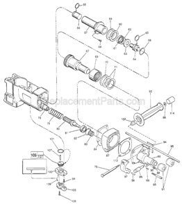 Page B Diagram and Parts List for 5347 SER 688A Milwaukee Demolition Hammer