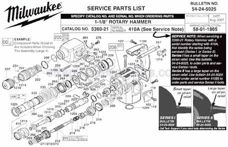 Part Location Diagram of 42-76-0267 Milwaukee Quick Change Collar