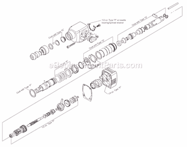 Page D Diagram and Parts List for 5369-21 SER 688-104094 Milwaukee Demolition Hammer