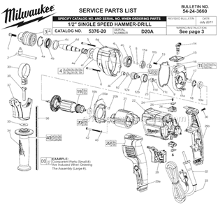Part Location Diagram of 31-05-5383 Milwaukee Side Handle