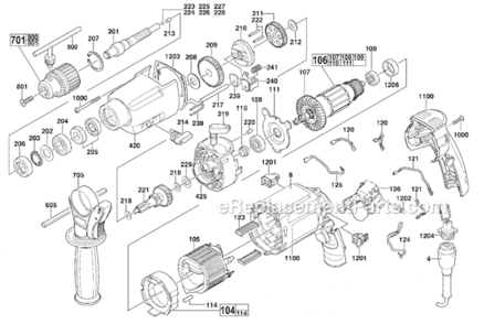 Part Location Diagram of 49-15-5300 Milwaukee Side Handle