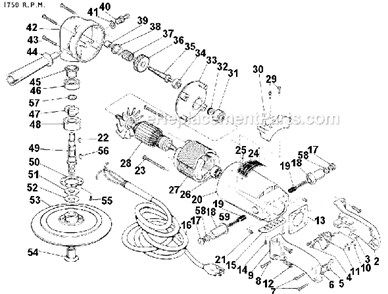 Part Location Diagram of 45-88-5320 Milwaukee Flat Washer
