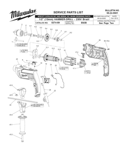 Part Location Diagram of 22-22-5364 Milwaukee Tension Ring R/L Ass'Y