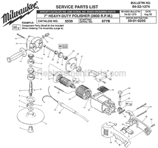 Part Location Diagram of 14-73-0140 Milwaukee Intermediate Shaft Assy