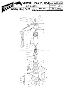Part Location Diagram of 31-06-0090 Milwaukee Sub Base