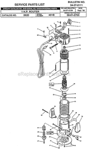 Part Location Diagram of 49-96-4100 Milwaukee 1-1/4