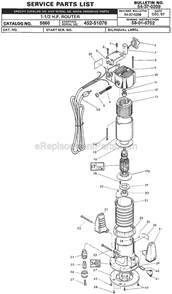 Part Location Diagram of 16-50-0220 Milwaukee 120 Volt Armature