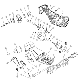 Fig-0 Diagram and Parts List for 0370-20  Milwaukee Electric Drill