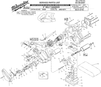 Part Location Diagram of 31-50-0331 Milwaukee Blower Housing