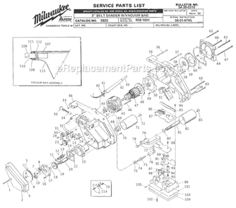 Part Location Diagram of 34-60-1310 Milwaukee Retaining Ring