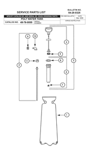 Part Location Diagram of 45-66-0120 Milwaukee Water Tank