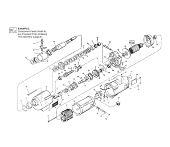 Fig-0 Diagram and Parts List for 4005-55 865A Milwaukee Drill