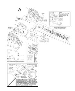 Fig-1 Diagram and Parts List for 2472-21 E21B Milwaukee Nibbler & Shears