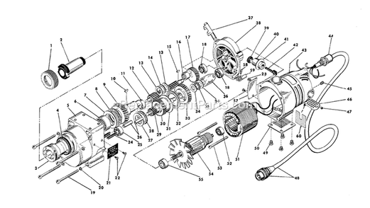 Page A Diagram and Parts List for 4297-1 505-14500 Milwaukee Electric Drill