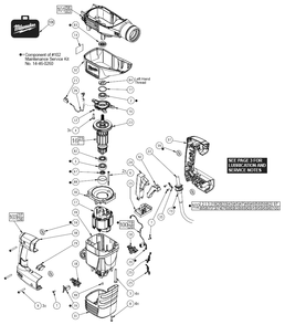Fig-0 Diagram and Parts List for 5446-21  Milwaukee Demolition Hammer