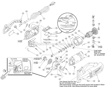 Page 5 Diagram and Parts List for 6955-20 B26A Milwaukee Miscellaneous