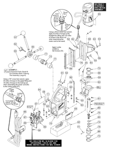 Fig-1 Diagram and Parts List for 4270-20  Milwaukee Drill Press