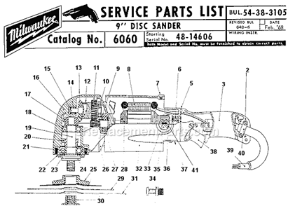 Part Location Diagram of 48-80-1100 Milwaukee 9