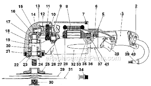 Page A Diagram and Parts List for 6060 SER 48-4800 Milwaukee Sander Polisher