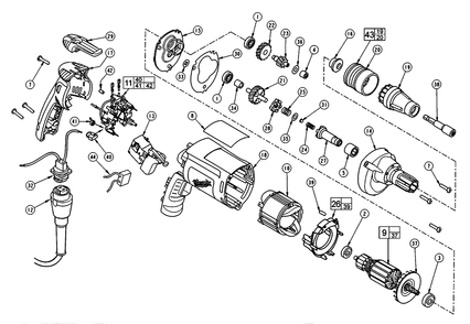 Part Location Diagram of 49-66-3016 Milwaukee 5/16 hex socket