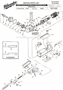 Part Location Diagram of 28-50-0350 Milwaukee Housing