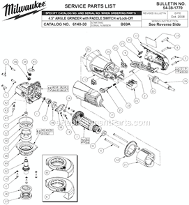 Part Location Diagram of 32-60-1390 Milwaukee Bevel Pinion