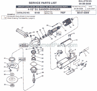 Part Location Diagram of 49-05-0125 Milwaukee Flange