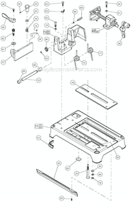Page B Diagram and Parts List for 6180-20 SER 896A Milwaukee Chop Saw
